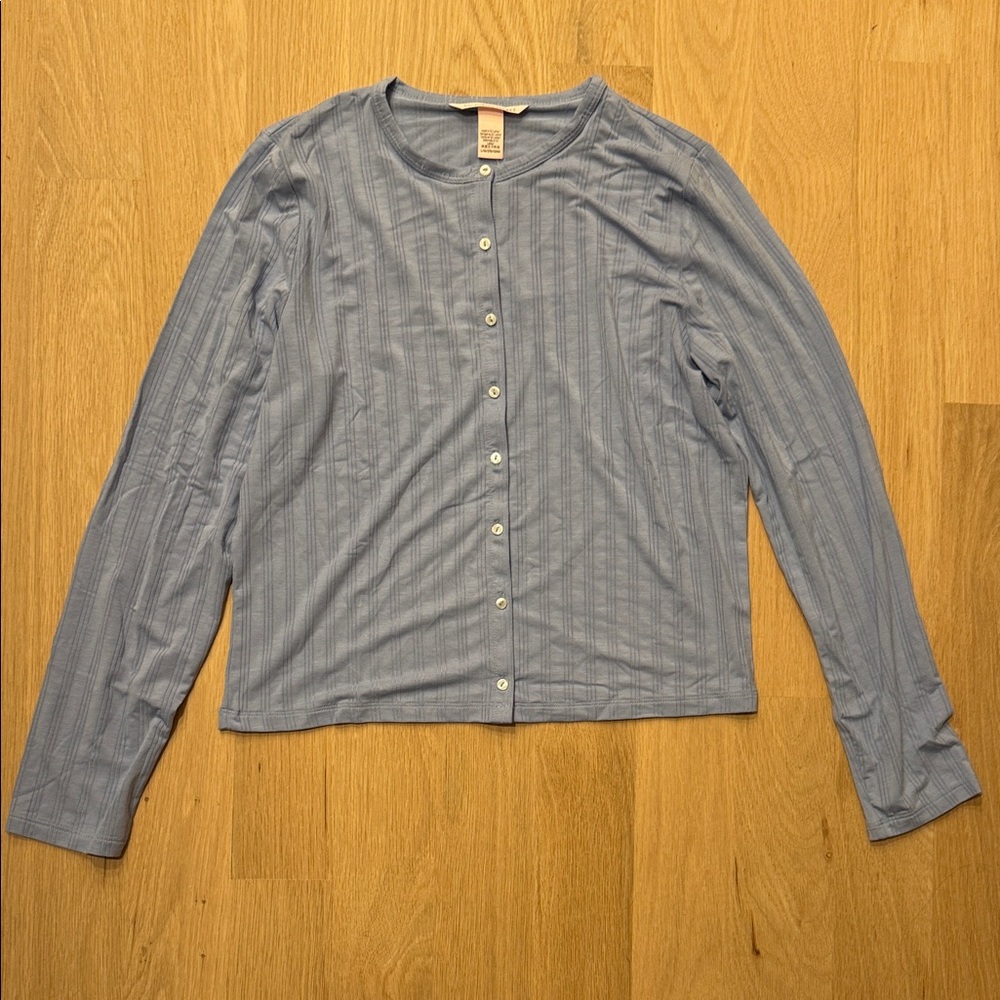 Victoria's Secret Light Blue Modal  Cardigan Large